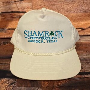Shamrock Chevrolet Lubbock TX Trucker Hat Men's One Size White Rope Snapback